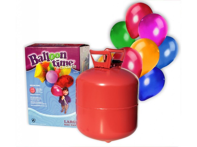 Helium Balloon Time + 30 barevných balónků mix