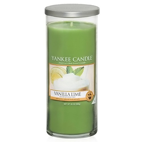 Yankee candle Svíčka ve skleněném válci Vanilka s limetkami, 566 g