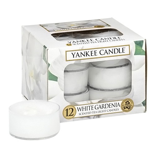 Yankee candle Svíčky čajové Bílá gardénie,   12 ks