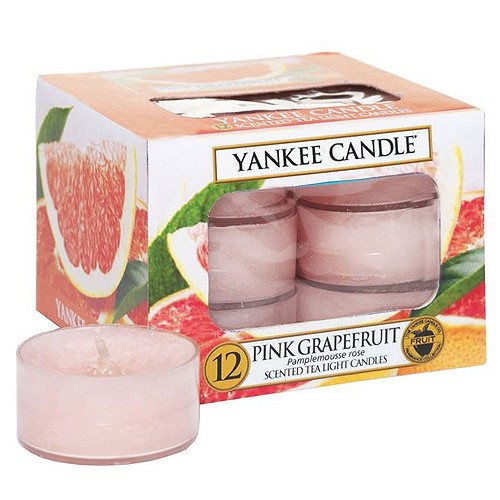 Yankee candle Svíčky čajové Růžový grep,   12 ks