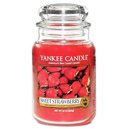 Yankee candle Svíčka ve skleněné dóze Sladké jahody, 623 g