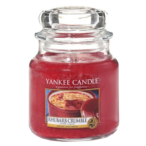 Yankee candle Svíčka ve skleněné dóze Rebarborový crumble, 410 g