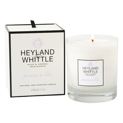 Heyland & Whittle Svíčka skleněná váza Heyland & Whittle Jasmín a šeřík, 230 g