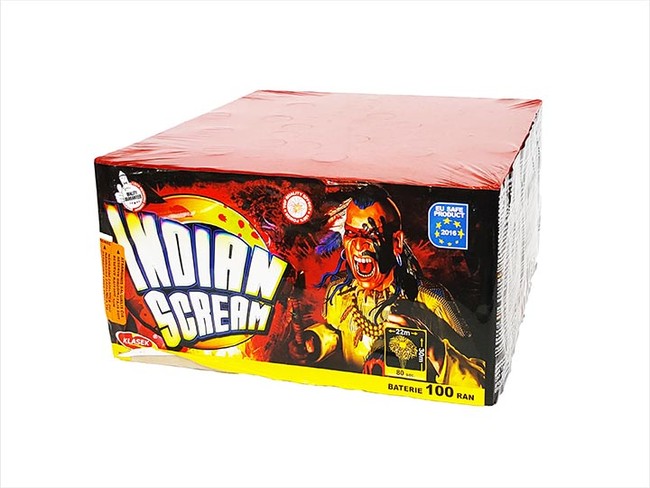 Kompaktní ohňostroj 100ran / 25mm Indian Scream