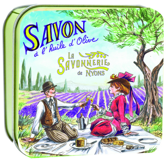 La savonnerie de Nyons Mýdlo v plechové krabičce Picknick 100g