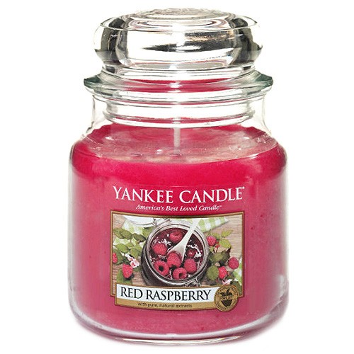 Yankee candle Svíčka ve skleněné dóze Červená malina, 410 g