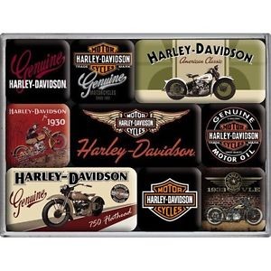 Nostalgic Art Sada magnetů - Harley Davidson 2