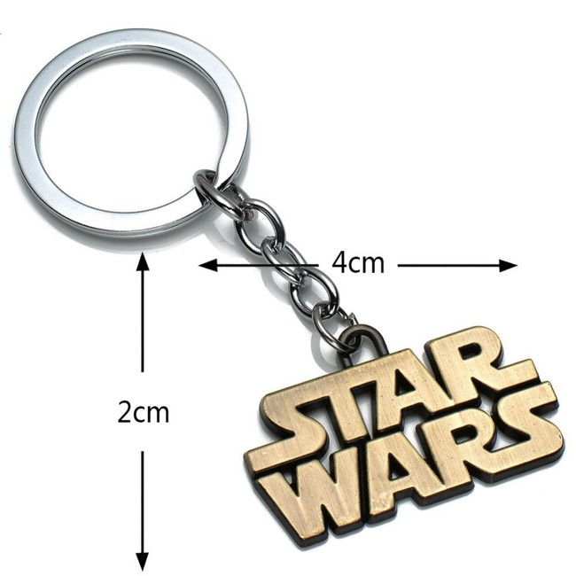 Star Wars Přívěsek na klíče Star Wars Nápis Bronz