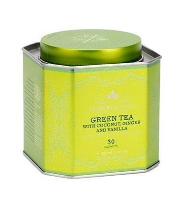 HARNEY & SONS Green Tea Coconut,Ginger,Vanilla HRP kolekce - čaj 30ks