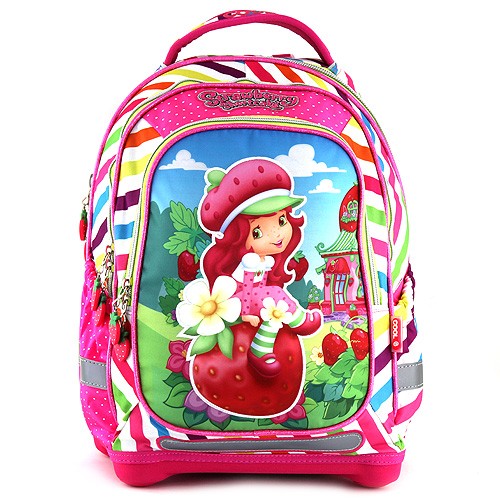 Cool Školní batoh Strawberry Shortcake motiv dívky a jahod