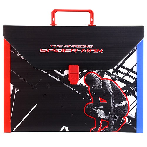 Spiderman Kufřík Spiderman velikost A4, černo/červený, s motivem Spidermana