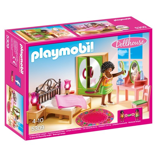 Playmobil Ložnice s toaletením stolkem Playmobil Dům pro panenky, 24 dílků