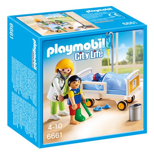 Playmobil Dětská lékařka s pacientem Playmobil Život ve městě, 26 dílků
