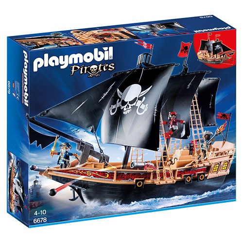 Playmobil Pirátská bitevní loď Playmobil Piráti, 115 dílků
