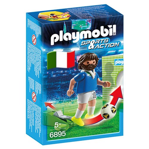 Playmobil Fotbalista Itálie Playmobil panáček s míčem, 5 dílků