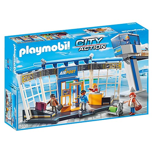 Playmobil Letiště s kontrolní věží Playmobil Život ve městě, 46 dílků