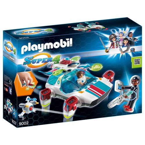 Playmobil FulguriX s agentem Genem Playmobil Super 4, 45 dílků