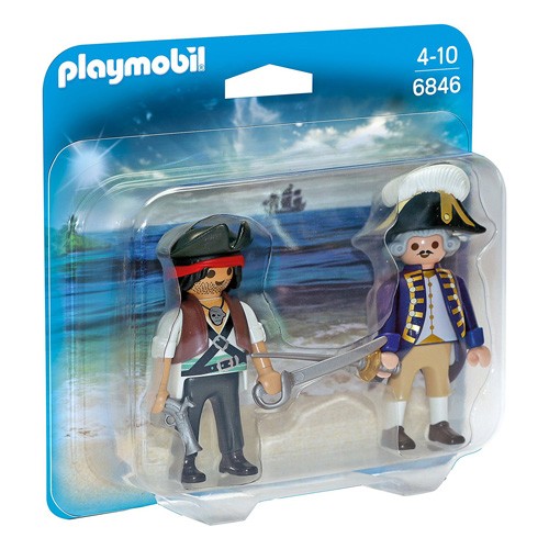 Playmobil Duo Pack Pirát a voják Playmobil Piráti, 10 dílků