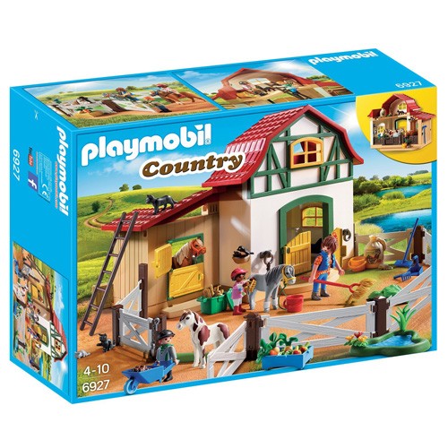 Playmobil Farma s poníky Playmobil Jezdecký dvůr, 80 dílků
