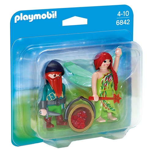 Playmobil Duo Pack Víla s trpaslíkem Playmobil Víly a jednorožci, 12 dílků