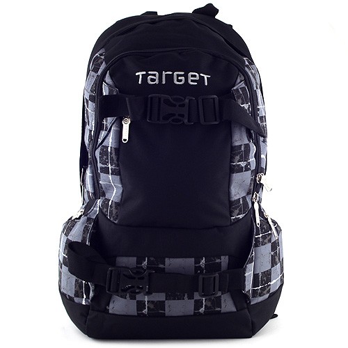 Target Sportovní batoh černo-šedý, motiv kostky