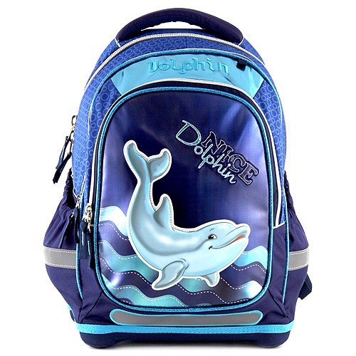 Target Školní batoh Target 3D Dolphin, barva modrá
