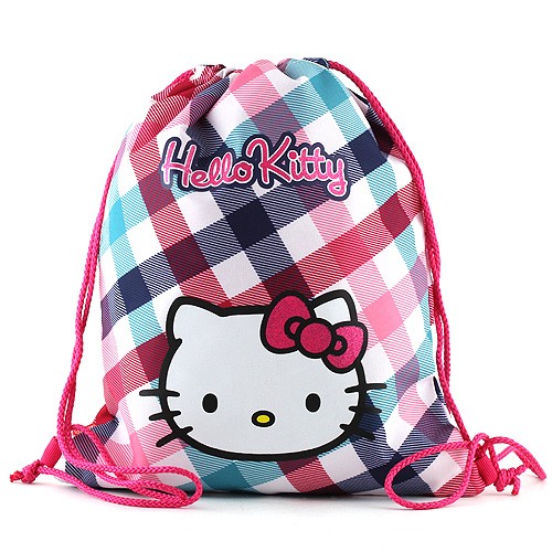 Hello Kitty Sportovní vak Hello Kitty barevné kostky