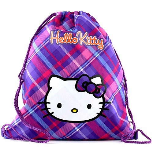 Hello Kitty Sportovní vak Hello Kitty fialovo-růžový