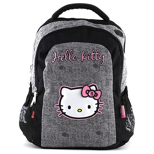 Hello Kitty Školní batoh Hello Kitty šedá