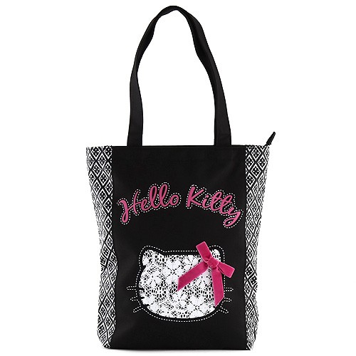 Hello Kitty Nákupní taška Hello Kitty černo-bílá