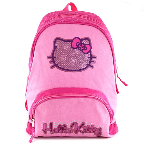 Hello Kitty Batoh Hello Kitty růžový, textilní, s motivem Hello Kitty