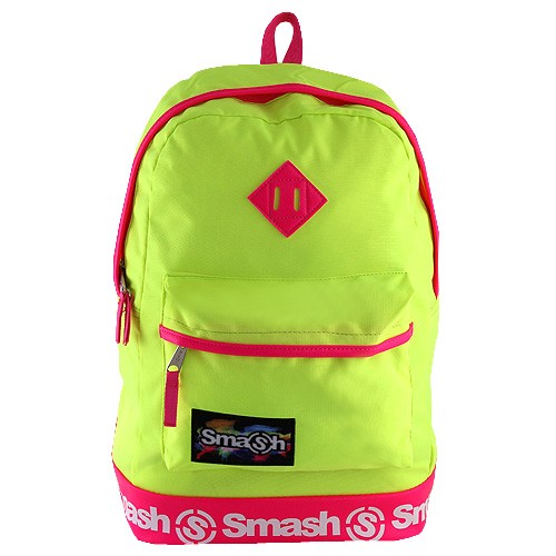 Smash Studentský batoh Smash neonová žlutá
