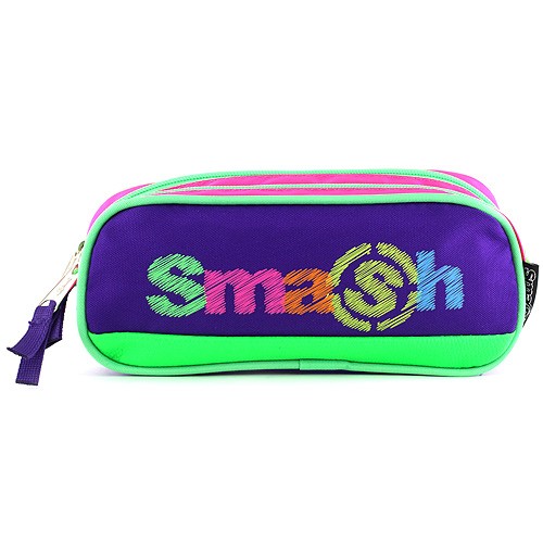 Smash Školní penál bez náplně Smash růžovo/fialový