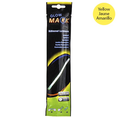 Glow Mark Svítící proužek Glow Mark 20x1cm, žlutý