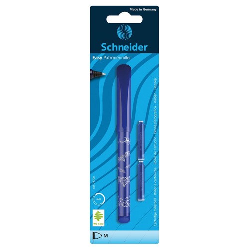 Schneider Inkoustové pero Schneider Easy, 2 náplně, modré se vzorem