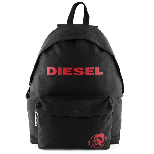 Diesel Batoh Diesel černý, s červeným nápisem Diesel