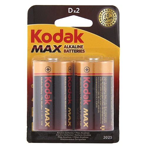 Kodak Alkalické baterie Kodak 2x velký monočlánek/1,5 V