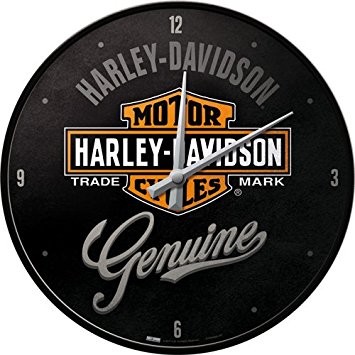 Nostalgic Art Nástěnné hodiny GENUINE Harley Davidson