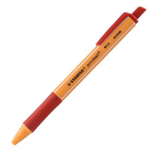 Stabilo Kuličkové pero Stabilo Pointball, 0.5 mm, červené