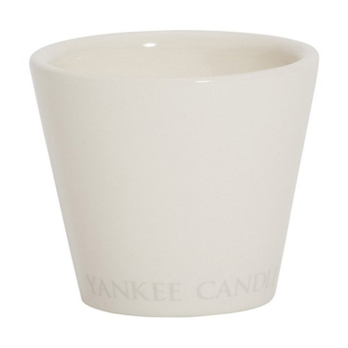 Yankee candle Svícen keramický Bílý, výška 7 cm