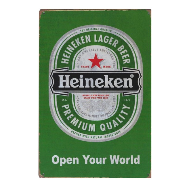 Retro Plechová cedule Heineken