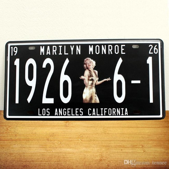 Retro Plechová cedule Marilyn Monroe 1926
