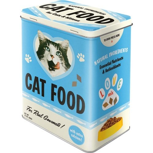 Nostalgic Art Plechová dóza Cat Food