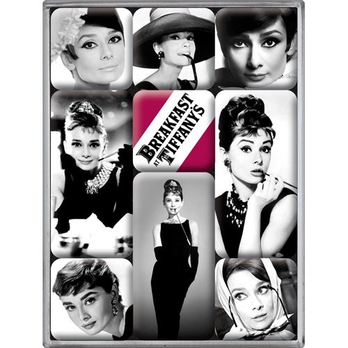 Nostalgic Art Sada magnetů Breakfast at Audrey Hepburn Tiffany's