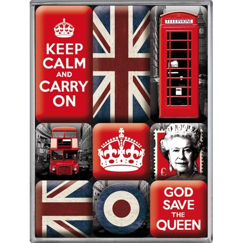 Nostalgic Art Sada magnetů United Kingdom