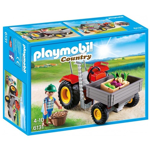 Playmobil Malotraktor Playmobil panáček s doplňky a traktor, 22 dílků