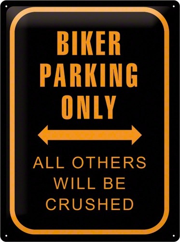 Nostalgic Art Plechová cedule Biker Parking Only