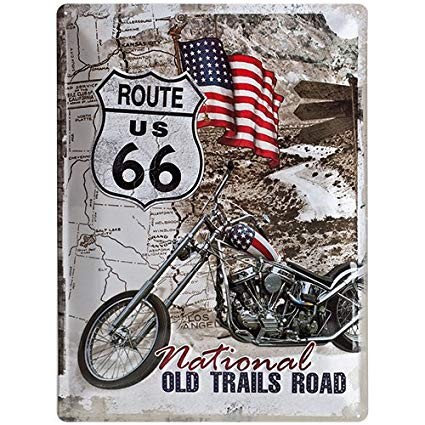 Nostalgic Art Plechová cedule Route 66 Old Trails Road