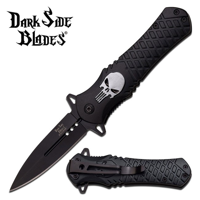 DARK SIDE BLADES DS-A014BK SPRING ASSISTED KNIFE