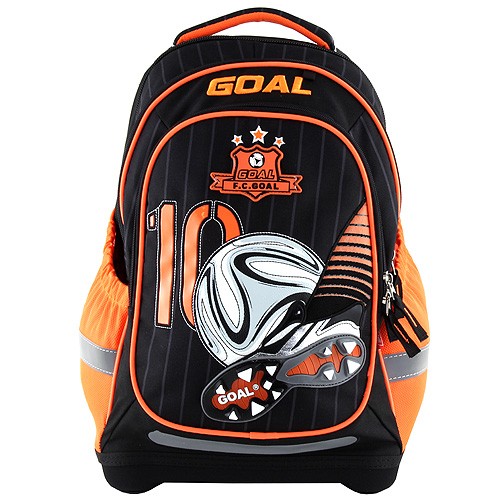 Goal Školní batoh Target 3D Goal, barva černo-oranžová